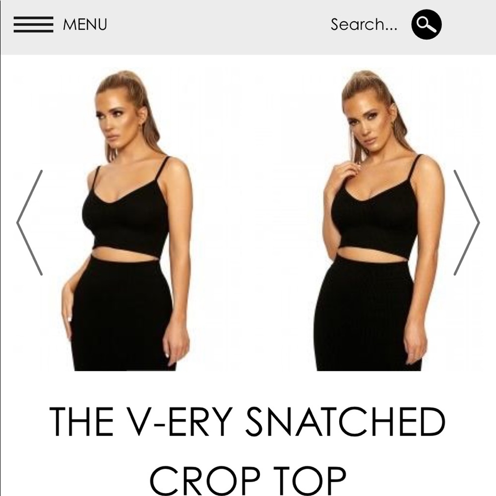 V-ery snatched crop top